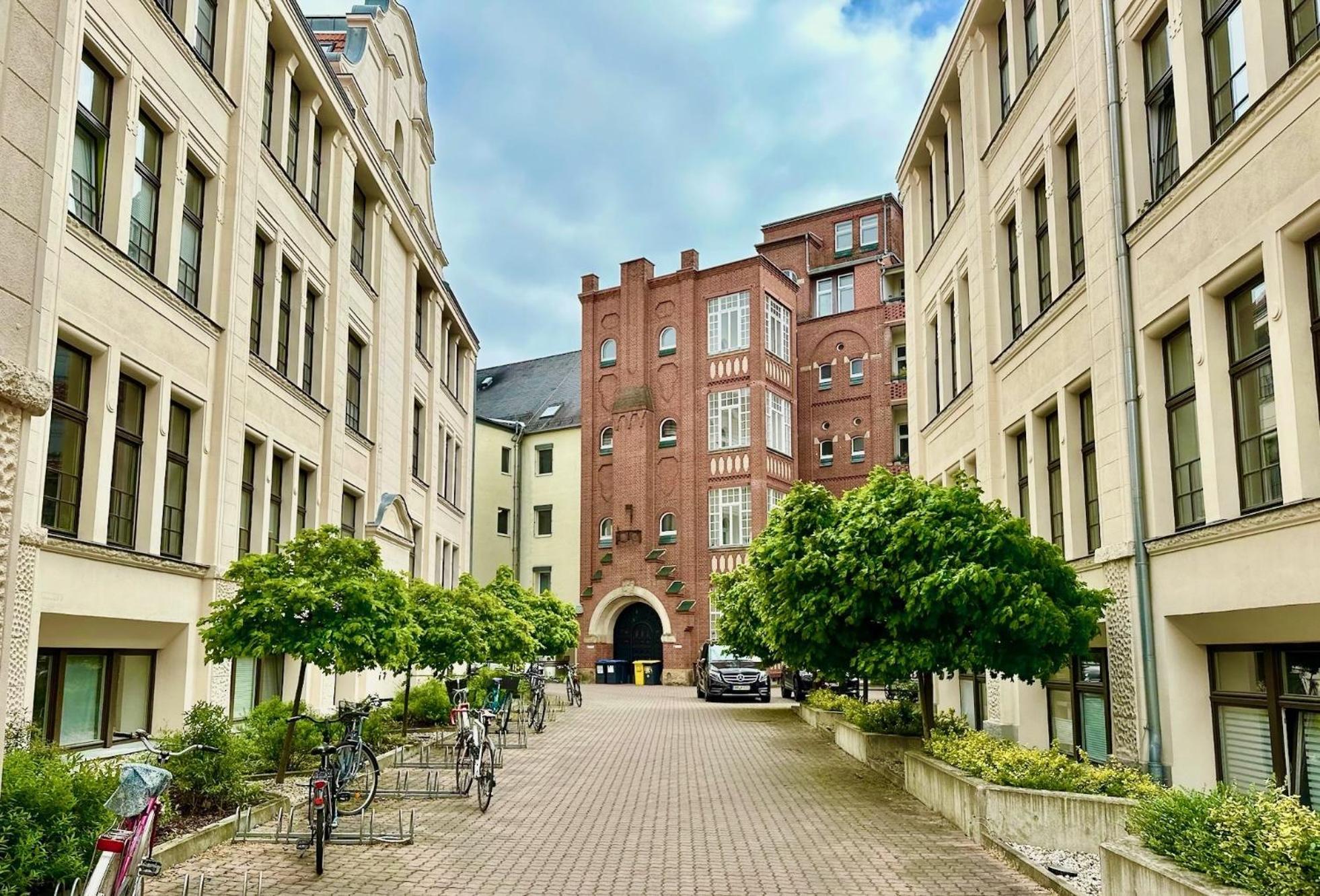 Meos 3 -Zentrum-Hofblick-Gym-Netflix Lipsia Esterno foto